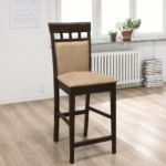 Gabriel Closed Back Counter Chair Dark Brown (Set of 2)
