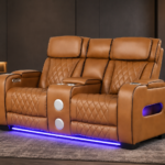 Generation Trade Titan 668391 Power Console Loveseat - Brown