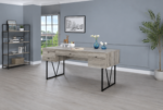 Analiese 63-inch 4-drawer Writing Desk Grey