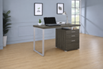 Brennan 47-inch 3-drawer Office Computer Desk Grey