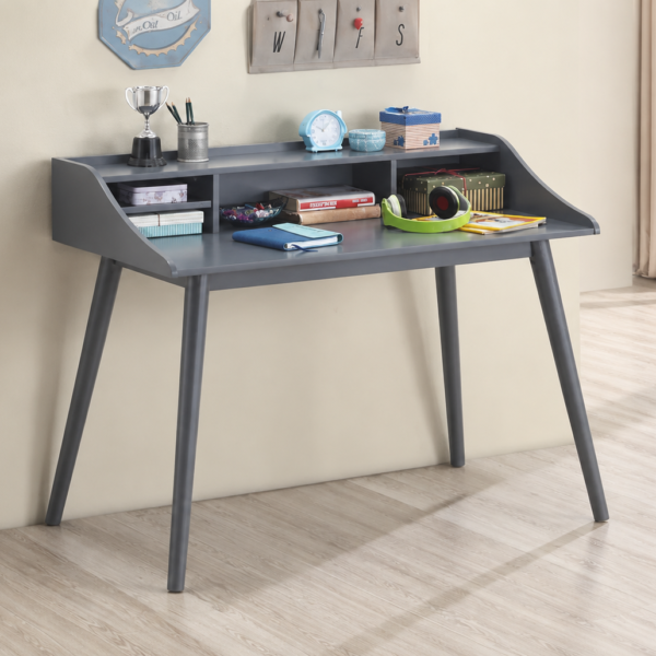 Percy 45-inch 4-compartment Writing Desk Grey