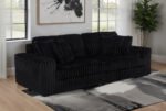 Black Sleeper Couch - Jacana Upholstered Dual Power Sofa