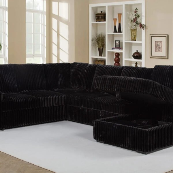 Black Sleeper Couch - Devonshire Sleeper Sectional Sofa