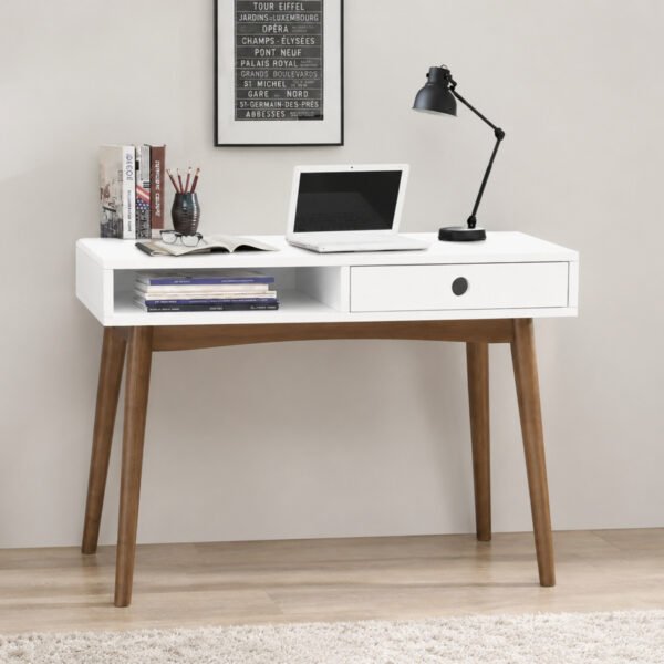 Bradenton 39-inch 1-drawer Wood Writing Desk White