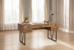 Analiese 63-inch 4-drawer Writing Desk Oak