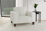 Deerhurst Upholstered Track Arm Tufted Accent Chair Greige