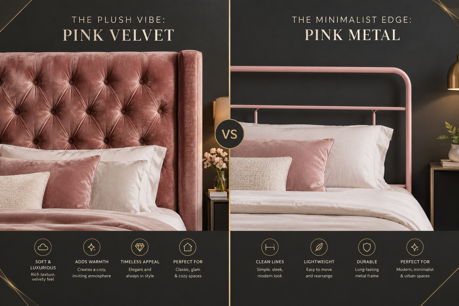 Velvet vs. Metal Texture