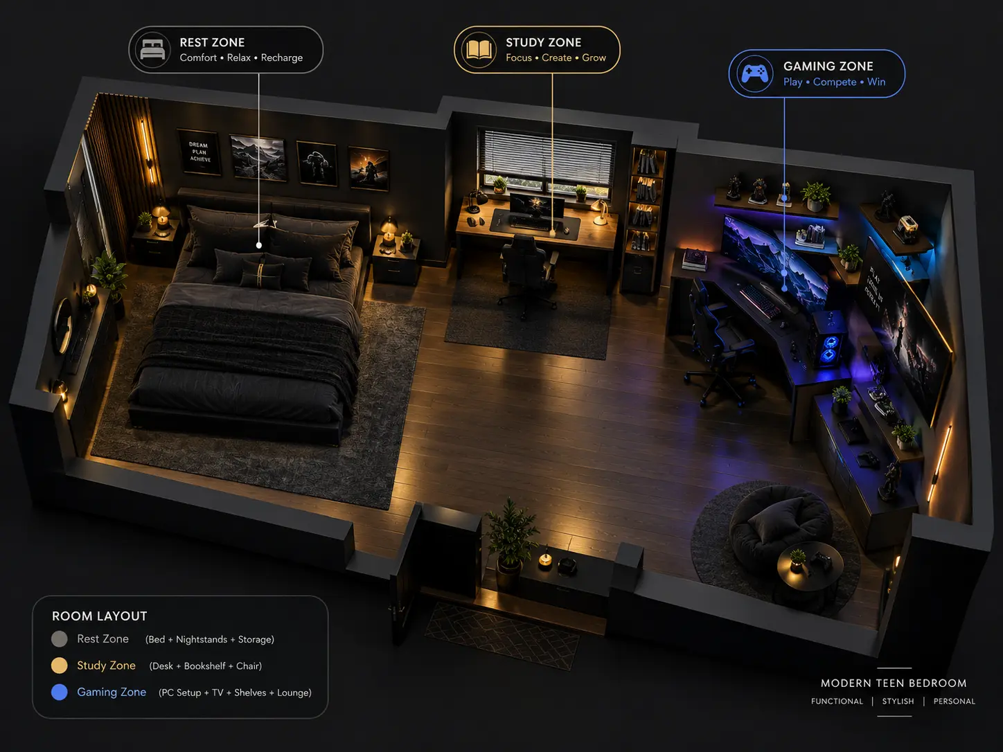 modern-bedroom-gaming-layout