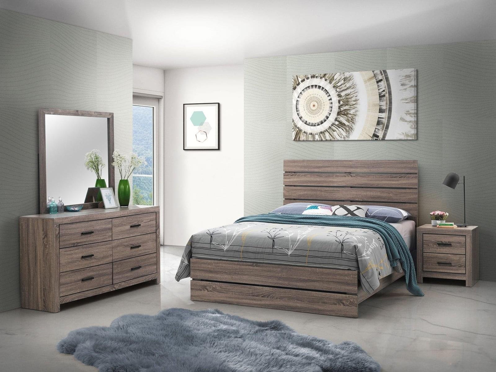 207041Q-S4_01xHD.jpg Brantford Wooden Bedroom Set Barrel Oak & Coastal White - Image 1