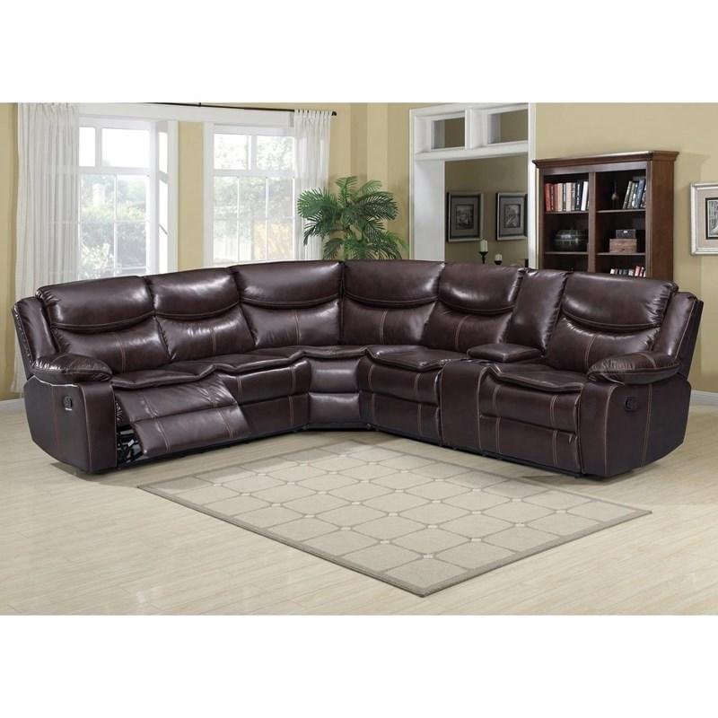 Emerson Reclining Bonded Leather 3 pc Sectional (665344/665346/665347) Emerson Reclining Bonded Leather 3 pc Sectional (665344/665346/665347)