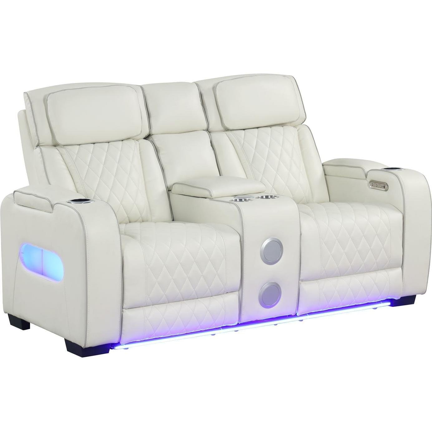 Generation Trade Titan 668191 Power Console Loveseat - White